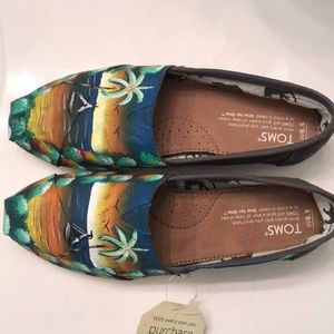 Hand painted Unworn Toms